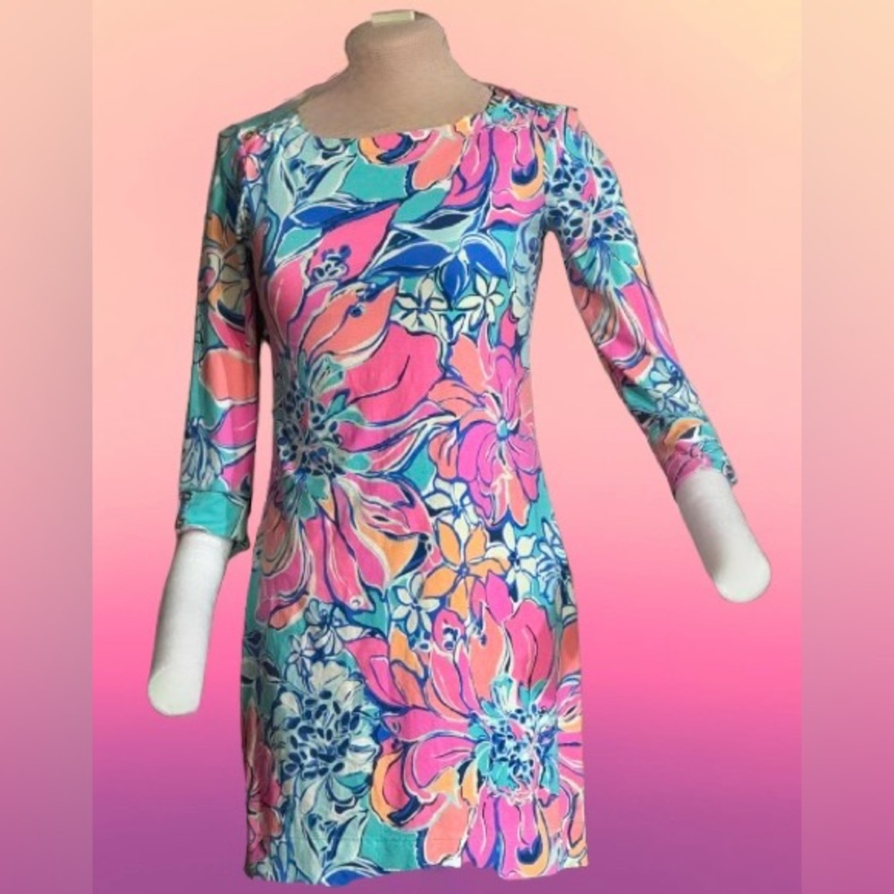 Lilly Pulitzer Seaside Aqua Breezy Babe Sophie dress Sz XS